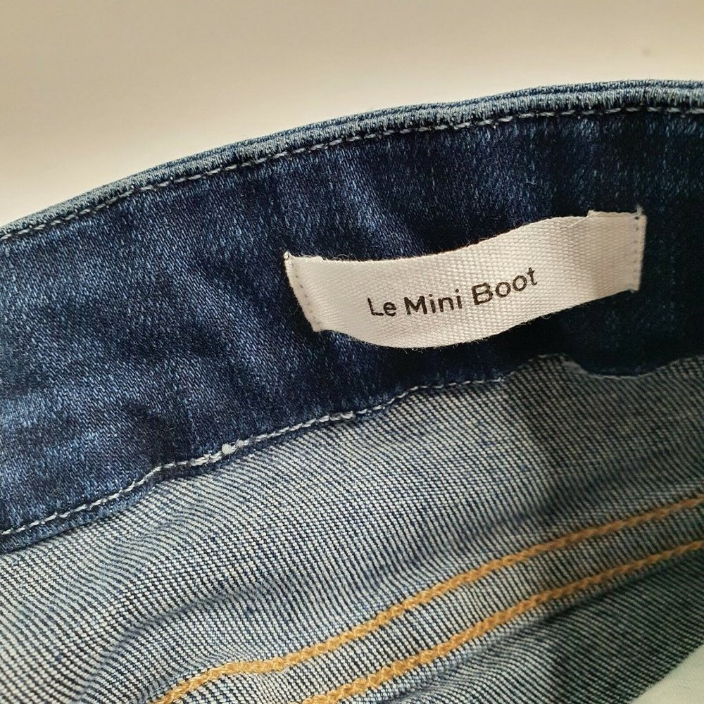 FRAME Distressed Le Mini Boot Mid Rise Jeans - Picture 4 of 10